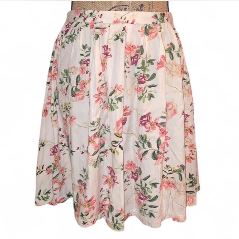 Forever 21 Floral Midi Skirt Cottagecore Coquette Balletcore Spring Small